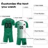 Men Soccer Jersey Set Short Sleeve Shirt and Shorts Breathable Quick Dry Athletic Uniform for Training Match Sportswear
