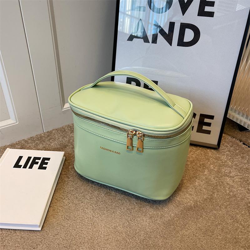 New Women's Cosmetic Bag Portable Storage Bag PU Large Capacity Tote Makeup Bag Travel Organizer Essentials Toiletry Bags