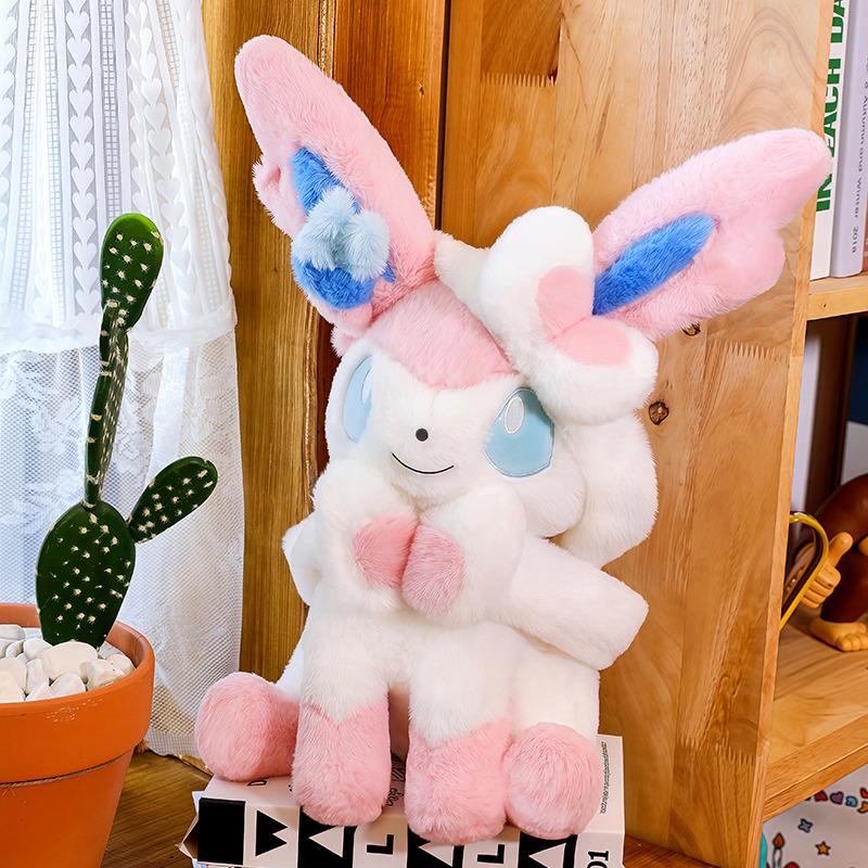Pokémon Sylveon Plush Toys Pillow Cartoon Umbreon Plushie Anime Birthday Eevee Kawaii Doll Stuffed Gift For Adult Xmas