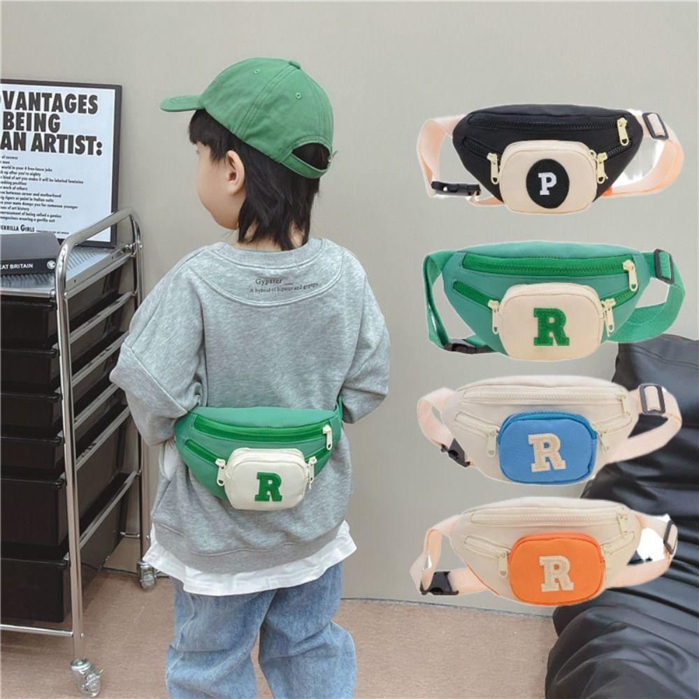 Letter Kids' Shoulder Bag Sports Kids' Chest Bag Portable Children's Waist Bag  Daily