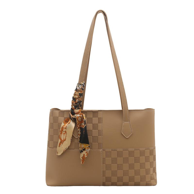 Urban Style Pu Tote Bag With Details And Inner Storage For Daily Fashion