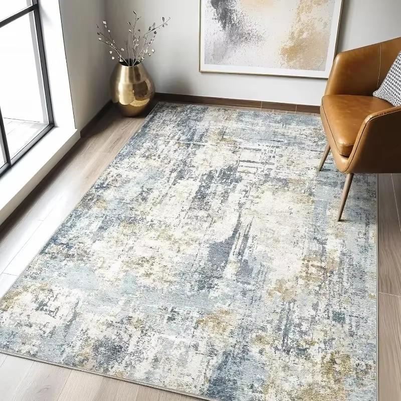 Nordic Carpet Living Room Ink Splash Abstract Area Rug Large Bedroom Decoration Home Rugs Washable Entryway Doormat Bath Mat