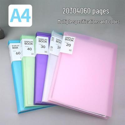 A4 Multi-Spec Ring Binder Transparent File Folder for Student Papers