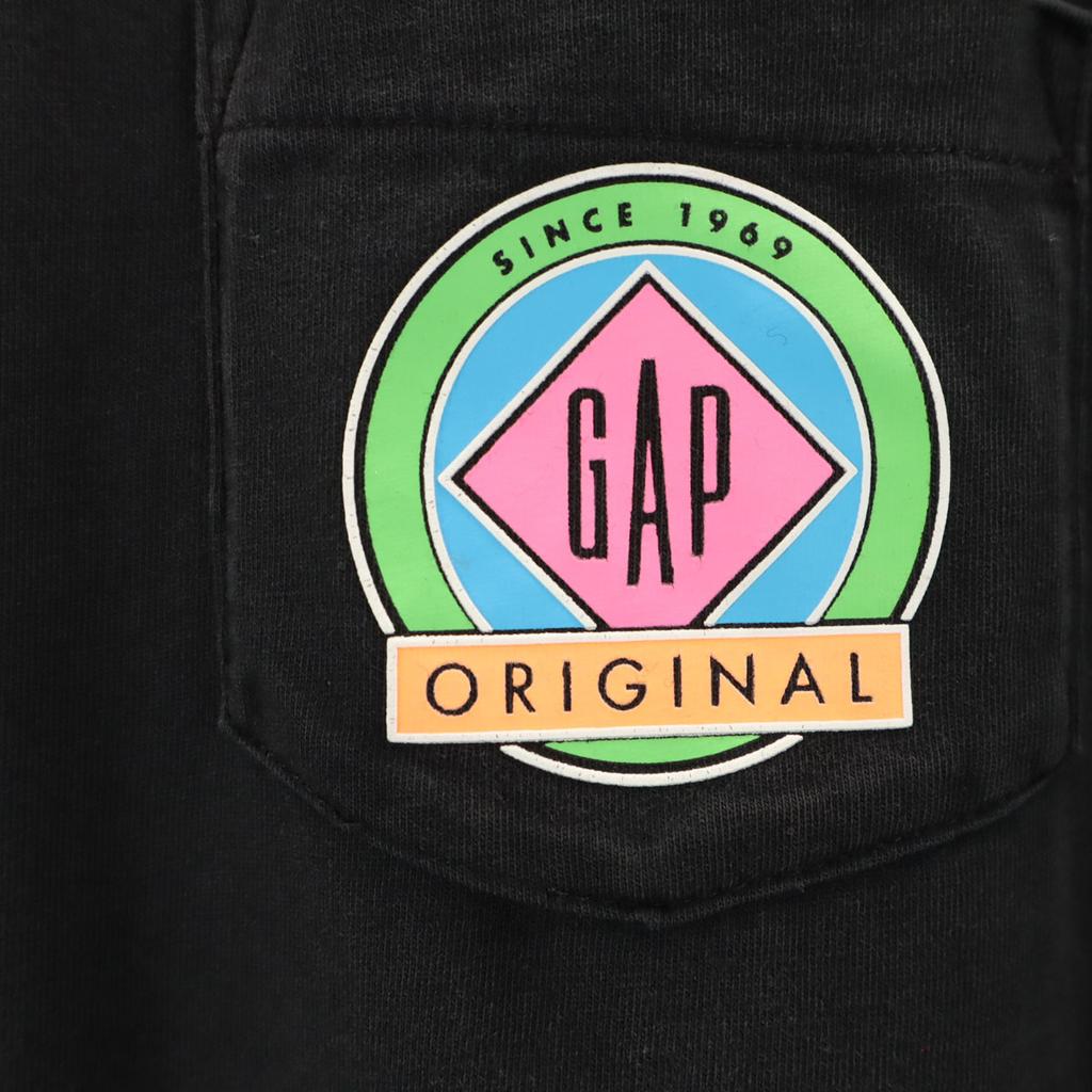 GAP Back logo Short sleeve T-shirt M black Men's Used