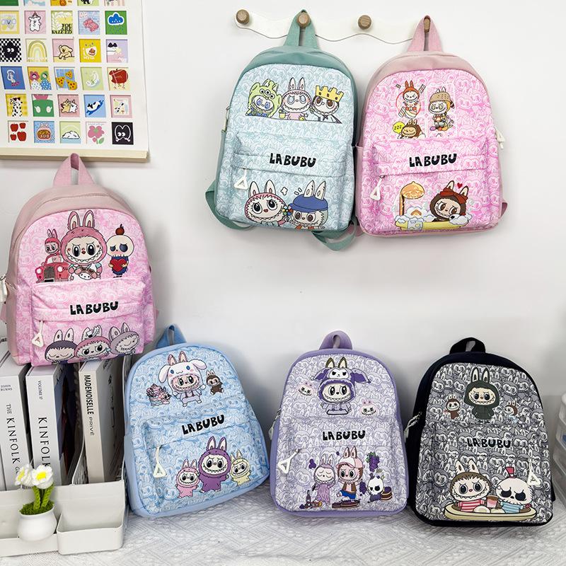 School Bag New Large-capacity Bag Labubu Cloth Cute Primary School Backpack Backpack School Bag