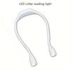 1 LED neck hanging reading light, three-color dimming, portable, 360-degree bending