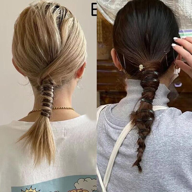 Neue Mode Einfache Telefon Draht Elastische Haar Bands Koreanische Gummiband Haar Ringe Gum Für Frauen Mädchen Haar Zubehör Kopfbedeckungen