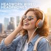 Auriculares de diadema con diseño retro nostálgico.