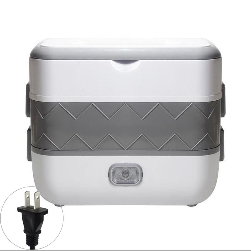 

Новый электрический ланч-бокс, портативный ланч-бокс с двойной теплоизоляцией и вкладышами из нержавеющей стали, контейнеры для подогрева еды дома