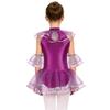 Kids Girls Mermaid Cosplay Costume: Sleeveless Mesh Sequins Bodysuit with Fish Scales Print & Arm Sleeves for Halloween Party