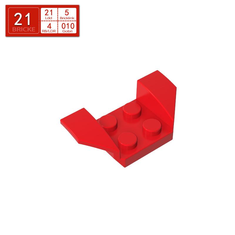 BRICKE 41854 Building Blocks 2x4 Car Fender Compatible with LEGO MOC Accessories 50 g (approx. 45 pcs)