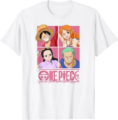 Anime Straw Hat Crew Pop Art Squares T-Shirt