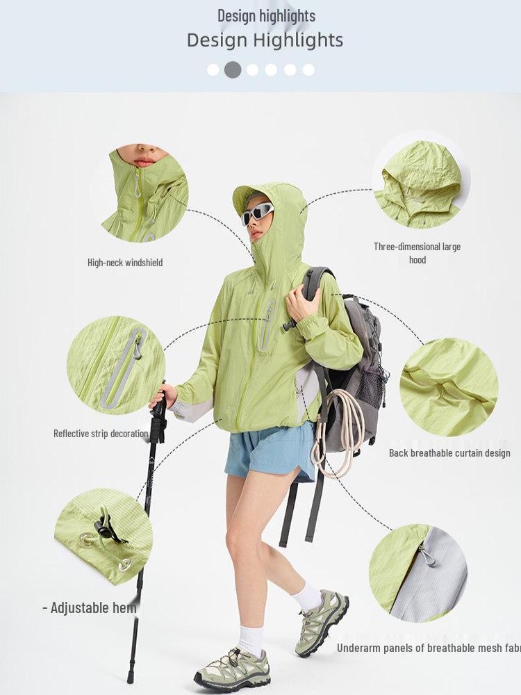 Women's UV Protection Ice Silk Jacket - Stylish, Lightweight Purple Summer Wear