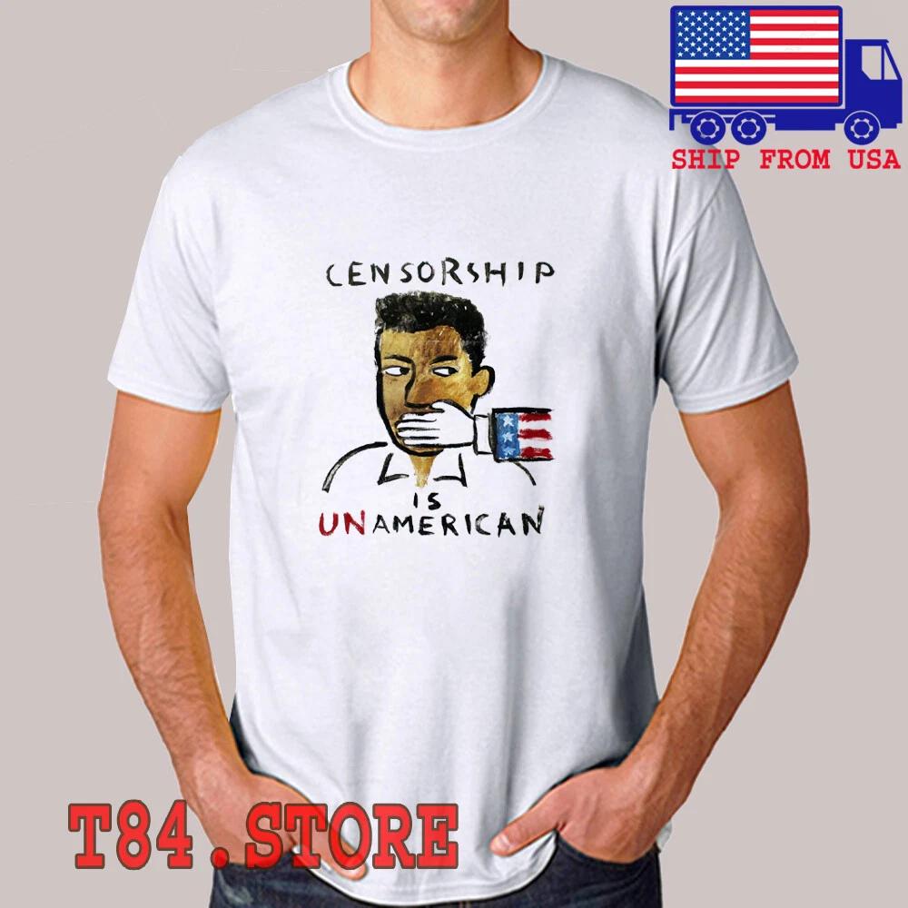 MTV 1990 Censorship Is Unamerican Men s White Size S to 5XL 4XL