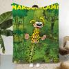 Cartoon M-Marsupilami Überwurf Flanell Überwurfdecke, Bett Zuhause Büro Nickerchen Decke Reise, Camping, Picknickdecke Weiche Dekoration