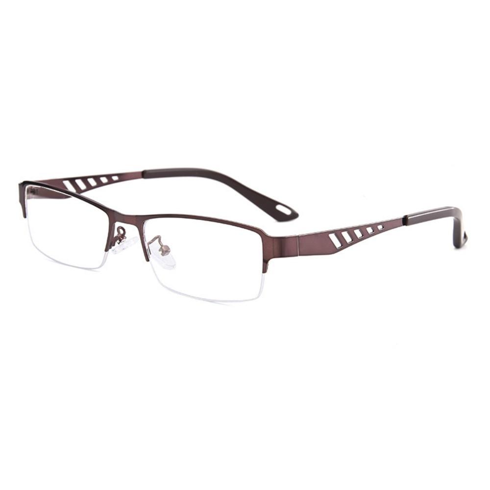 

Metal Frame Photochromic Reading Glasses Photochromic Lenses Vintage Style Metal-Frame Eyewear Rectangular Shape -100 коричневый