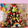 Christmas Plush Grinch Toy With Plush Material For Holiday Decor And Gift Giving