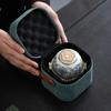 Ming Zhan Xuan Blue & White Ru Kiln Portable Travel Tea Set