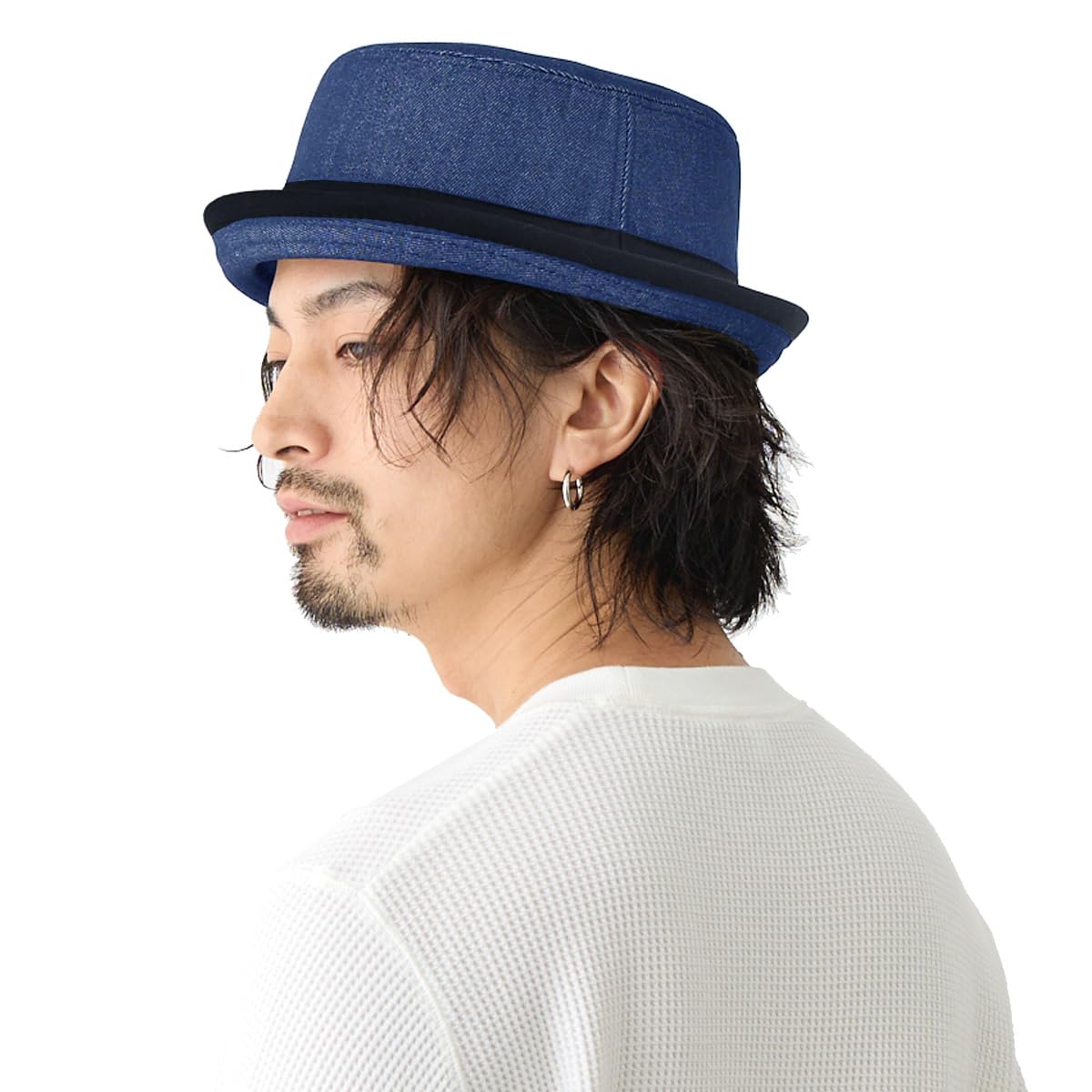 

Happy Hat Шляпа-пирожок темно-синяя шляпа-ведро, шляпа в стиле деним, 58 см, складная, унисекс, hat-1348-58-01