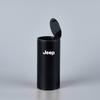 Alloy Car Trash Can Organizer Storage Bag Garbage Bin Ashtray For Jeep Renegade Wrangler Gladiator Grand Cherokee Compass JK JL AKN1