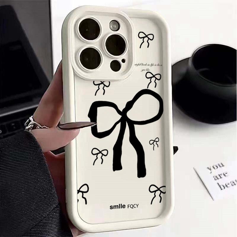 Case For Redmi 15 Note 14 4G 13 12 PRO 5G Plus 10 8 9 11S 13C 14C 12C 12 13 A5 A3 10C Cover Bow Cute Silicone