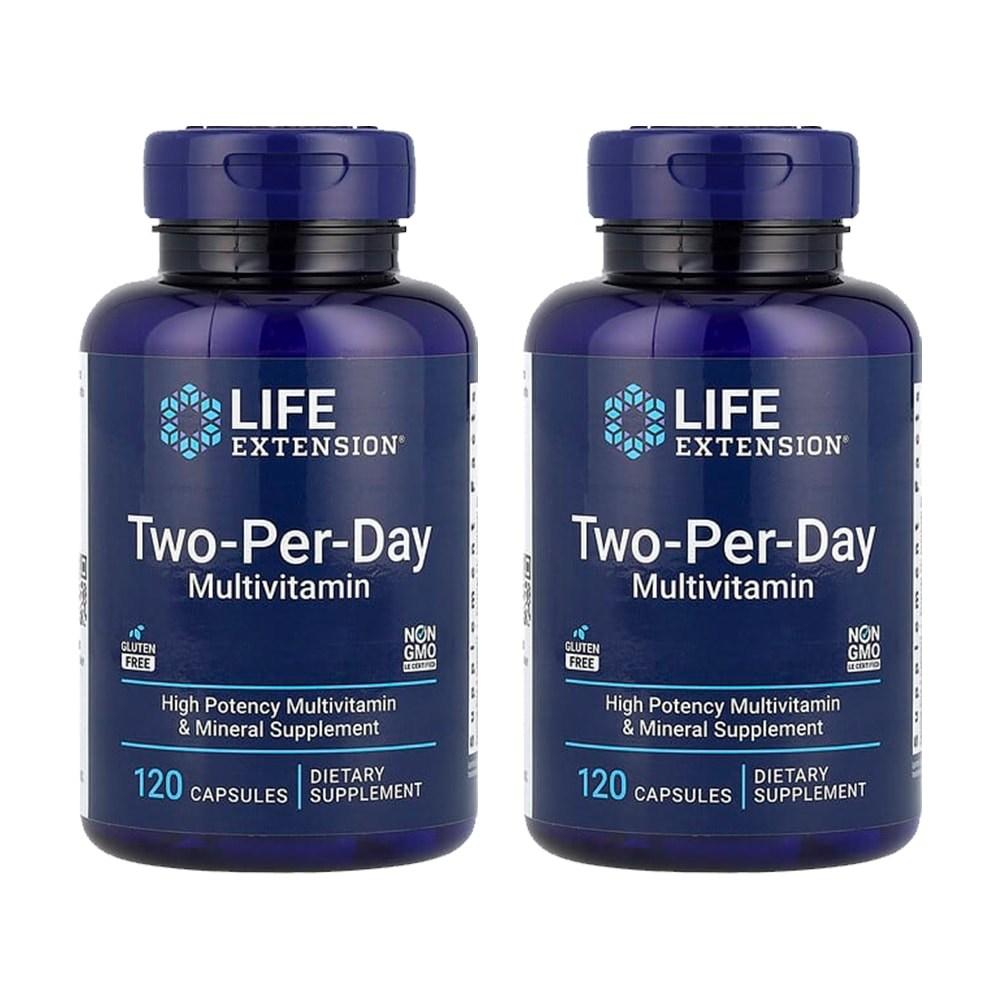 Life Extension 2 pcs x 120 Tablets Two Per Day Multivitamin Capsules V2