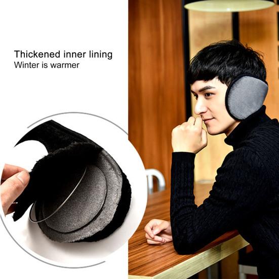 Men Ear Covers Thicken Plush Collapsible Highly Warm Ear Warmers for Outdoor