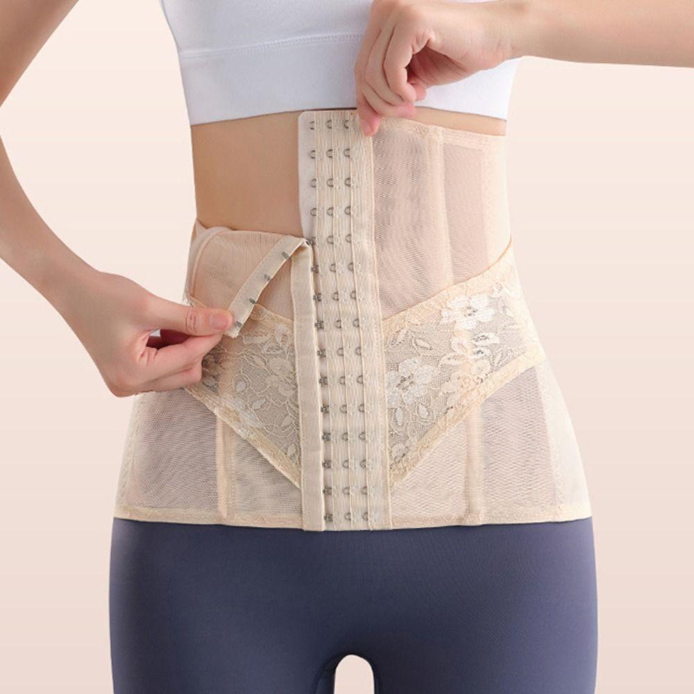 Mesh Flower Tummy Control Shapewear Seamless Girdle Body Shaper Fashion Lace Corset Belt  Summer