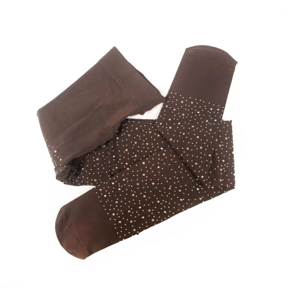Gymnastics Figure Skating Pants Pantyhose Rhinestone Tights Ice Skating Socks Autumn Winter