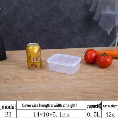 HANDUNYOU 0.5L Plastic Food Storage Containers Set