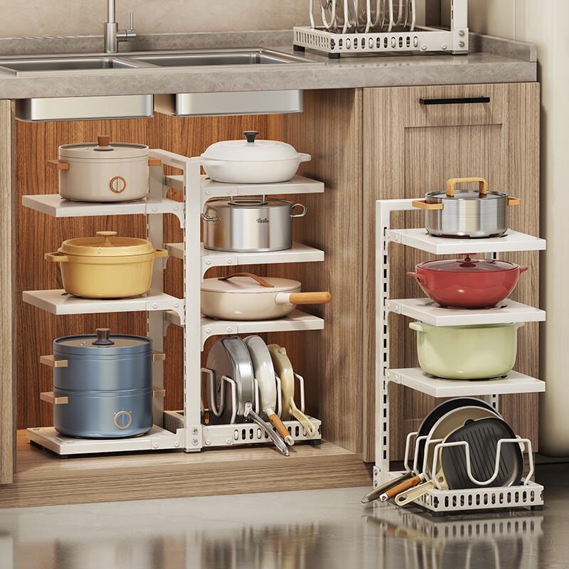 Under-Sink Kitchen Pot & Pan Storage Rack