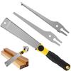 Japanese Hand Saw High Carbon Steel Pull Saw Non-slip Flush Cut Saw with 3 Saw Blades Cutting Trimming Tool for Garden Pruning