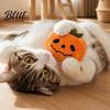 Plush Cat Toy Halloween Theme Toy Soft Ghost Bat Pumpkin Cute Holiday Pet Photography Props Stuffed Chew for Indoor Cats Boredom Relief