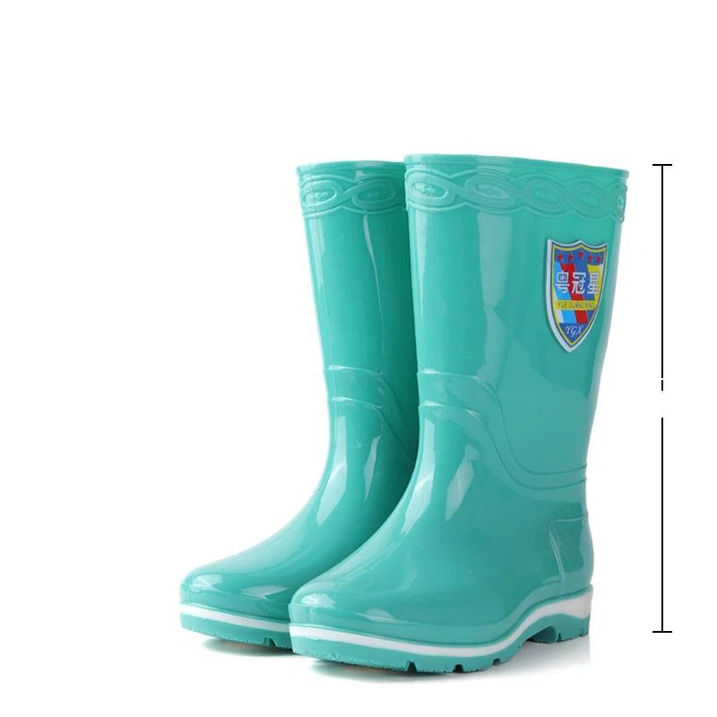 Damen Outdoor Anti-Rutsch und Wasserdicht Zwischensohle Regenstiefel