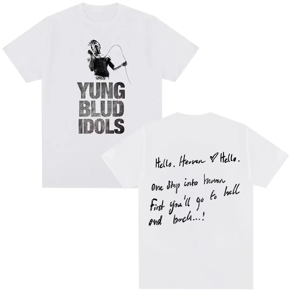 2026 New Yungblud IDOLS Album Tour T Shirt Unisexs Women Hip Hop Short Sleeve Tshirt Casual Cotton Oversized Top Streetwear