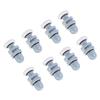 8pcs White Grey Sliding Door Wheels Durable Glass Door Runners Shower Door Rollers  Bathroom Door