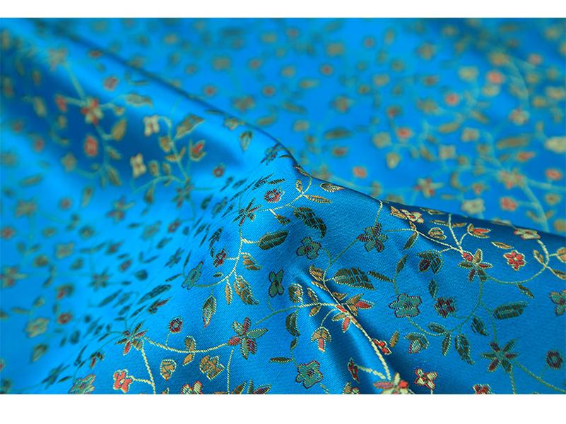 Brokat Reisblume Hanfu Nylongewebe für Hochzeit Xi Pa Überwurf & Cheongsam DIY
