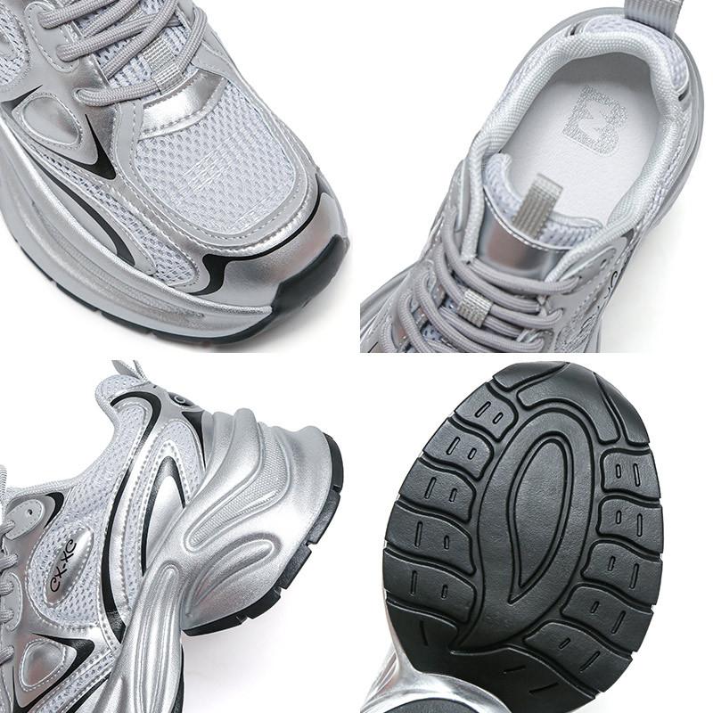 Dad shoes women's spring and summer thick-soled casual sports shoes women's mesh breathable height increase lightweight soft-soled non-slip running s
