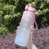 1000ml Stay Hydrated and On Track with Our Gradient Color Sports Water Bottle with Time Marker Perfect for Outdoor Fitness