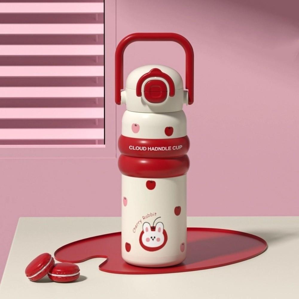 Portable Handheld Thermos Cup Leak-Proof Vacuum Flask Unique Thermos Water Bottle  For Women