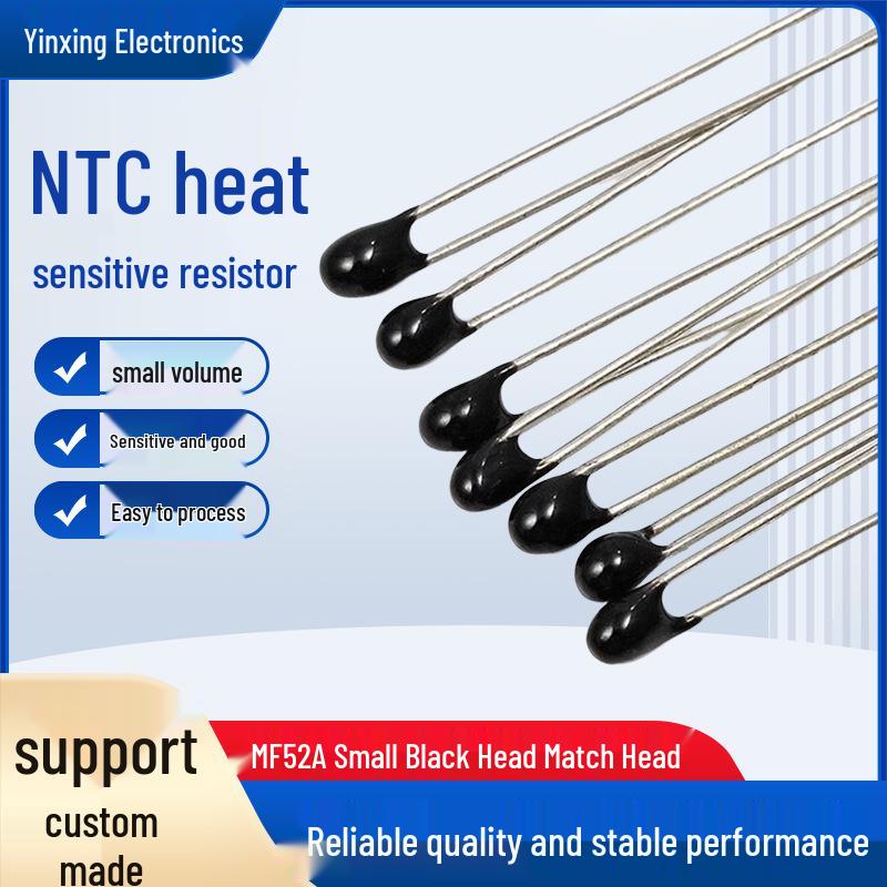 High Precision Epoxy Resin NTC Thermistor MF52, 10k/100k, 1% Accuracy.