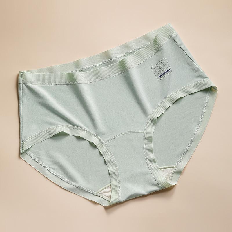 Women's Spring and Summer 10A Antibacterial Extended Mid Waist Triangle Underwear