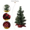 Miniature Christmas Tree Tabletop Decoration Realistic Pine Tree with Burlap Base Holiday Ornament Office Accessories