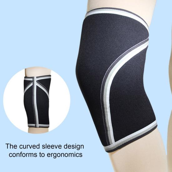 Sports Knee Compression Sleeve, Elastic Breathable Knee Support Brace, Men Women Knee Protector for Deep Crouch, Weightlifting, Basketball