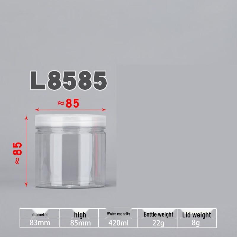 Yunrui Transparent Round Plastic Food Storage Jar