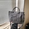 Large capacity bag versatile casual canvas shoulder bag handbag college student fashion tote bag women