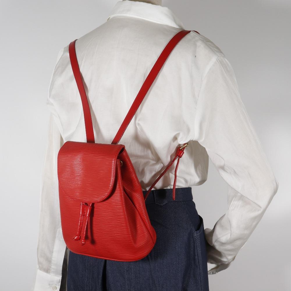 Fendi Mini Backpack Backpack Daypack Vintage Red Calfskin Women Used