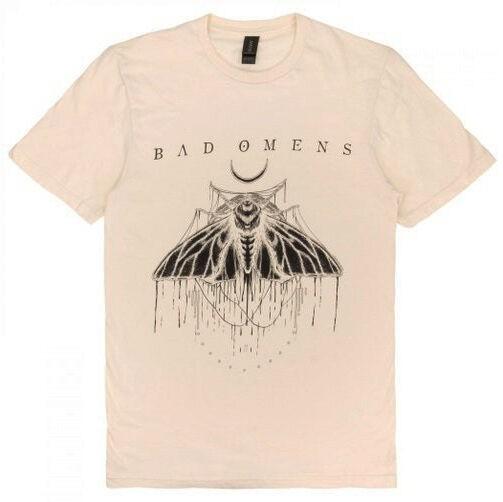 Bad Omens Moth Natural Beige Shirt S M L XL XXL Official Band T-Shirt XXXL