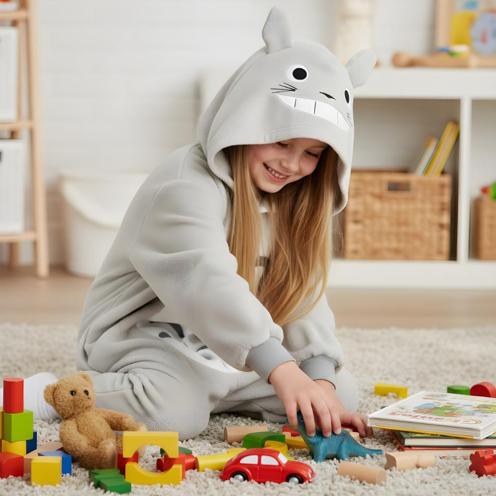 Pyžamo Onesie Kigurumi Kostým Převlek Totoro Děti 105 - 115 cm