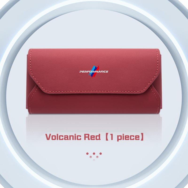 Leather Car Visor Glasses Case For BMW X1 X2X3X5X4 X6 X7 1 3 5 7 Series F48 E70 E90 G20 G30 I7 Sunglasses Box Eyeglasses Storage